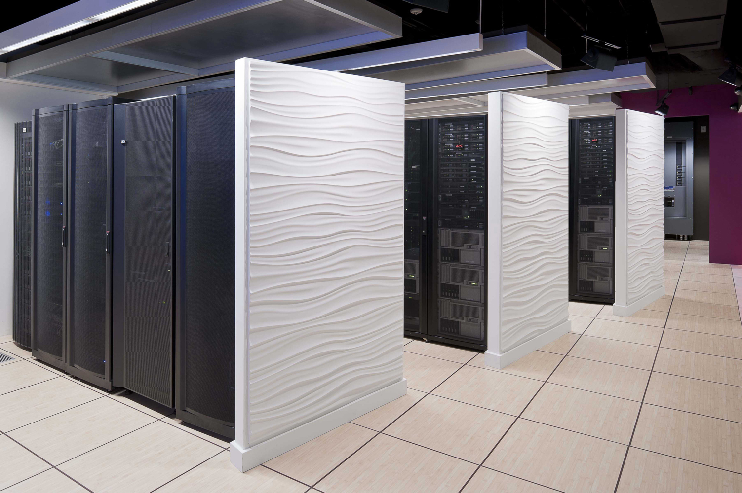 closeup of data servers